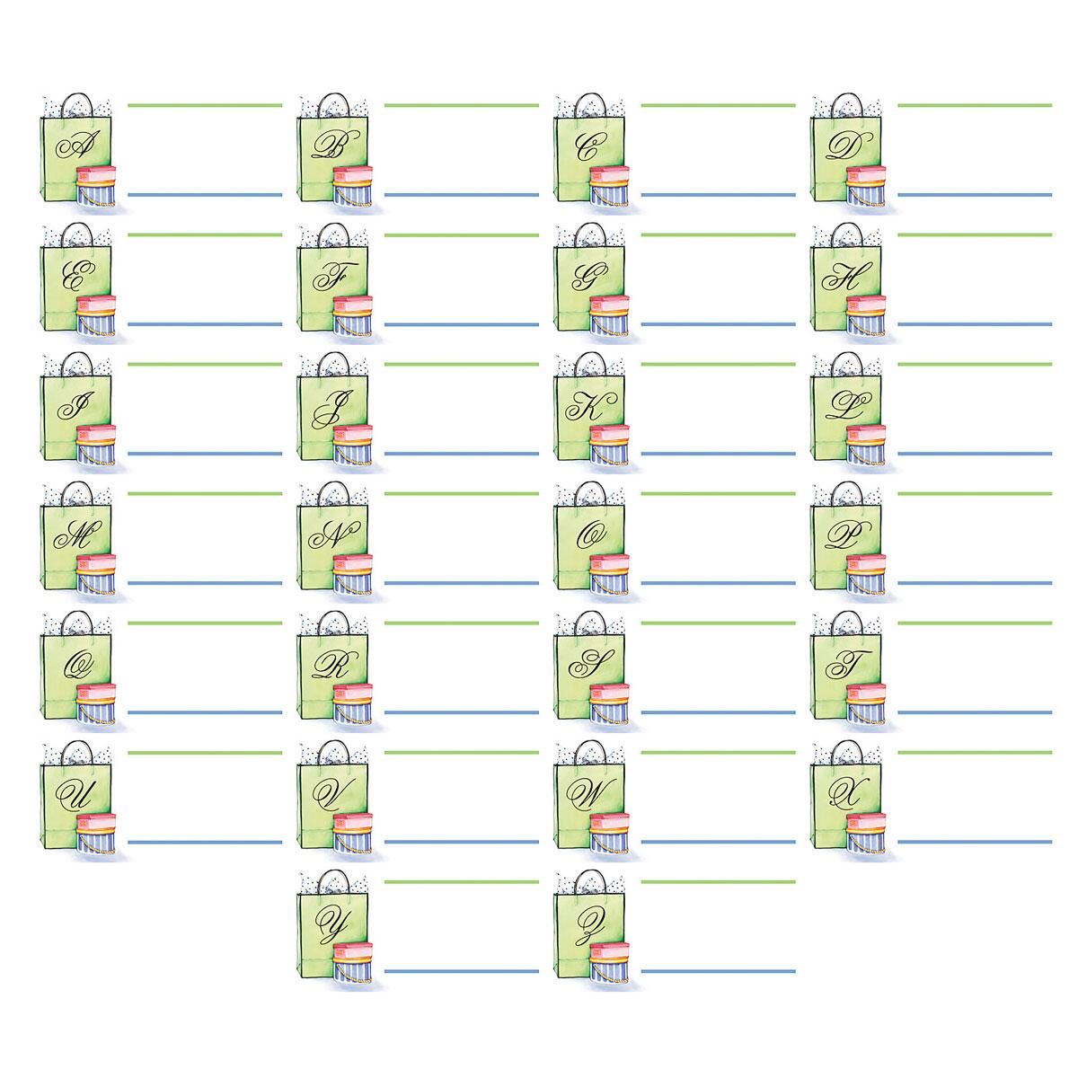 Especially For You Initial Border Return Address Labels Colorful Images