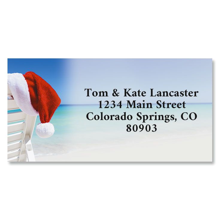 Christmas Vacation Border Return Address Labels