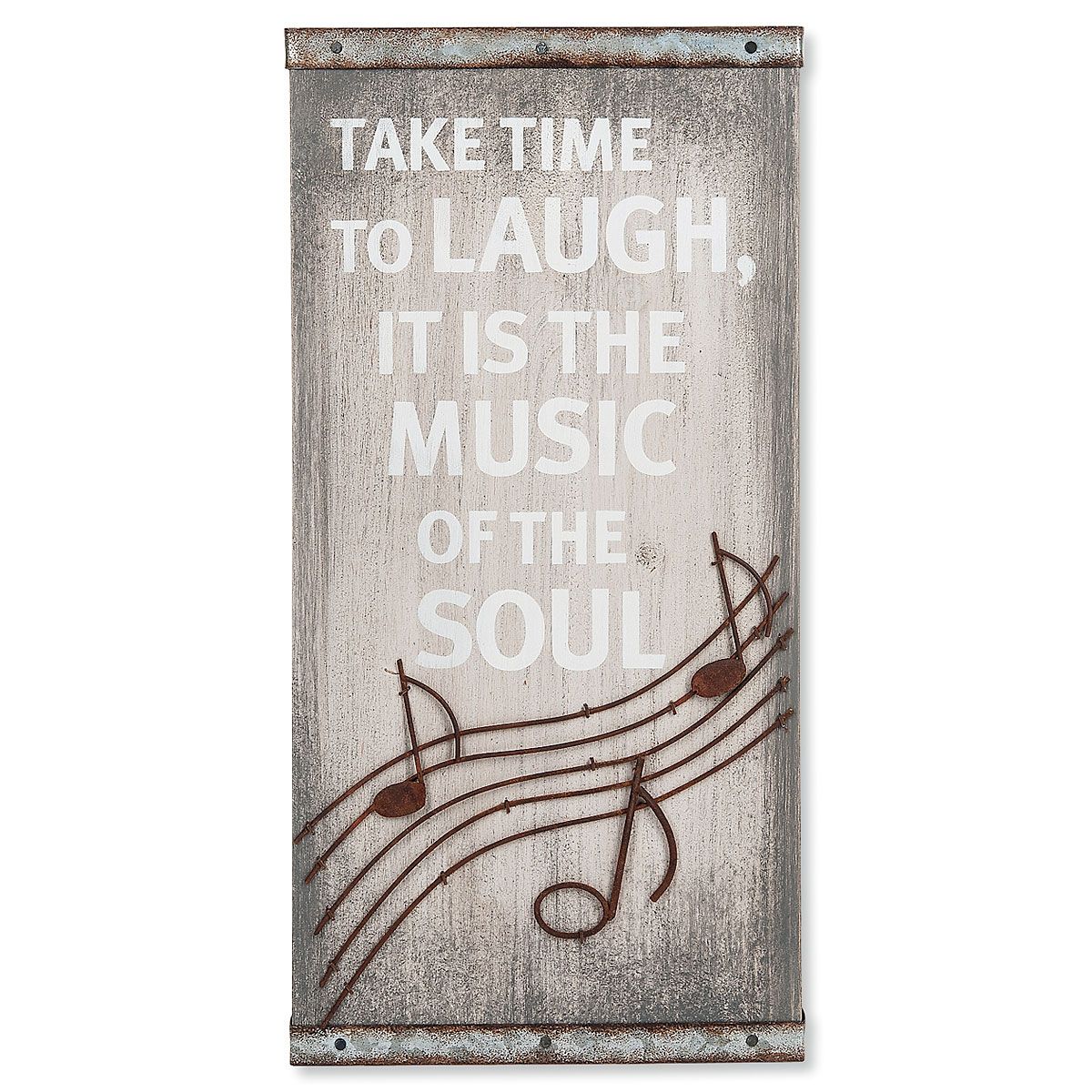 Take Time to Laugh Wood Sign  Colorful Images