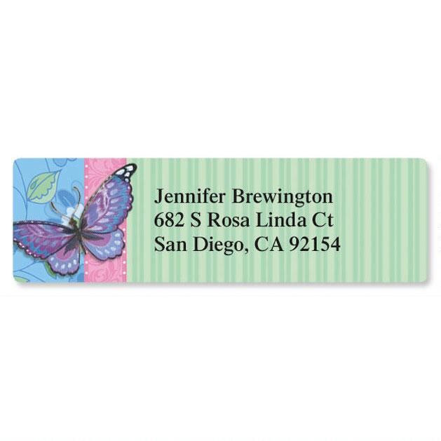 Blush Classic Return Address Labels Colorful Images