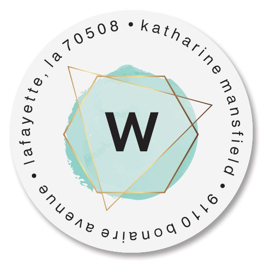Modern Initial Round Return Address Labels
