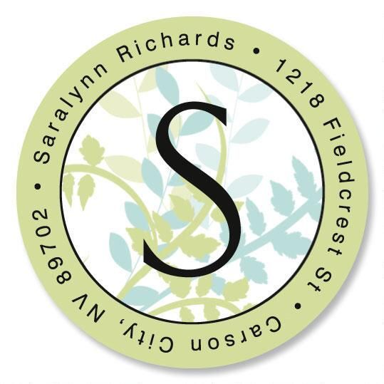 Breezy Initial Round Return Address Labels