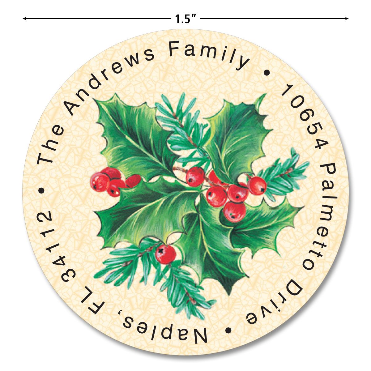 holly-round-christmas-return-address-labels-colorful-images