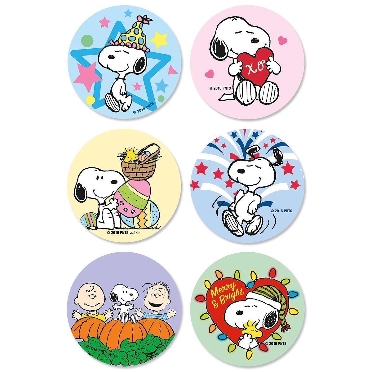 PEANUTS Seasonal Envelope Seals (6 Designs)