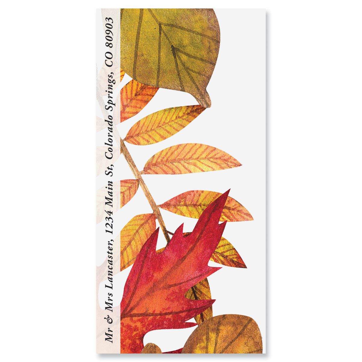 Leaves Falling Oversized Return Address Labels