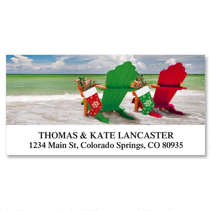 Holiday Adirondack Deluxe Return Address Labels