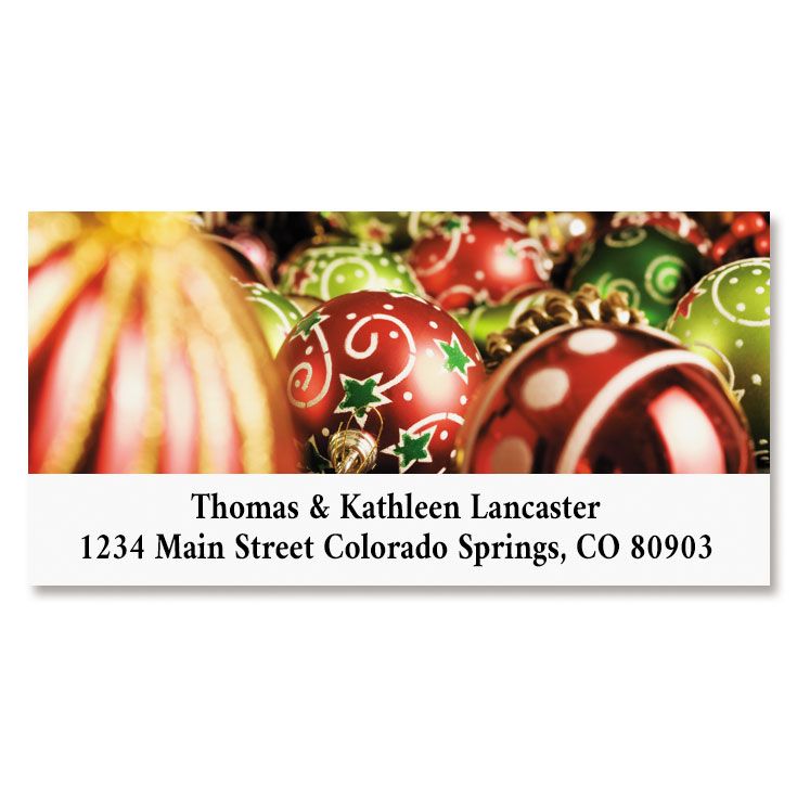Christmas Joy Deluxe Return Address Labels