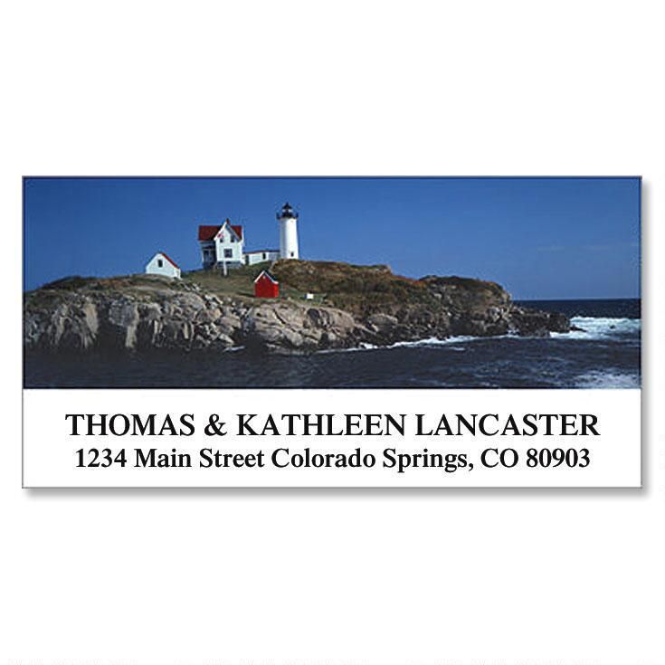 Lighthouse At York Deluxe Return Address Labels