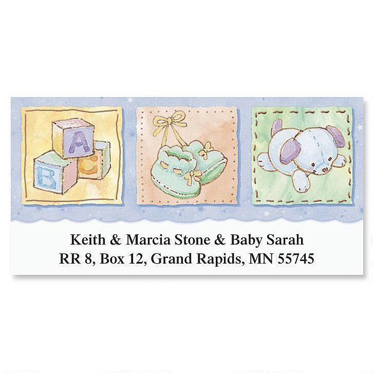 Baby's Life Deluxe Return Address Labels