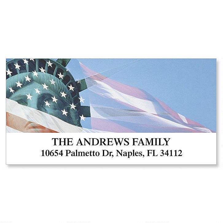 Liberty Deluxe Return Address Labels Colorful Images