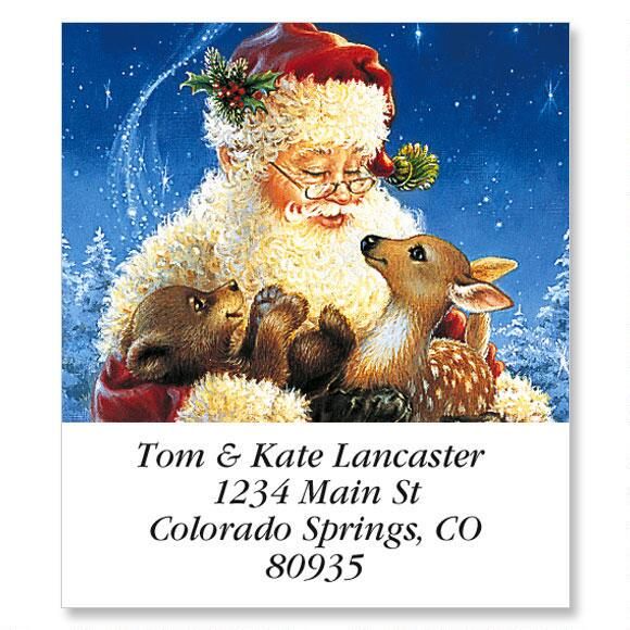 Santa's Friends Holiday Select Return Address Labels