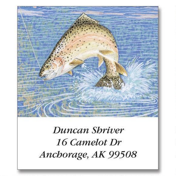 Fishing Lure Select Return Address Labels Colorful Images