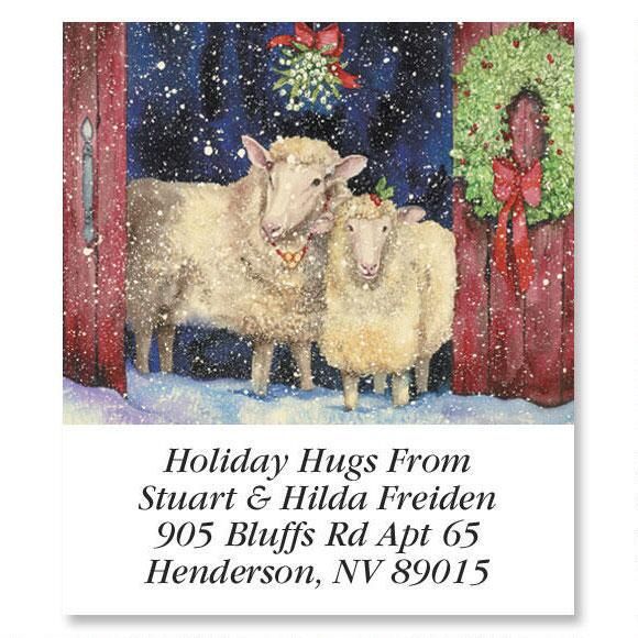 Under the Mistletoe Holiday Select Return Address Labels