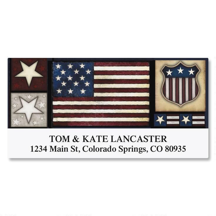 Liberty! Deluxe Return Address Labels Colorful Images