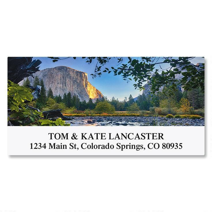nature s landscape deluxe return address labels colorful images