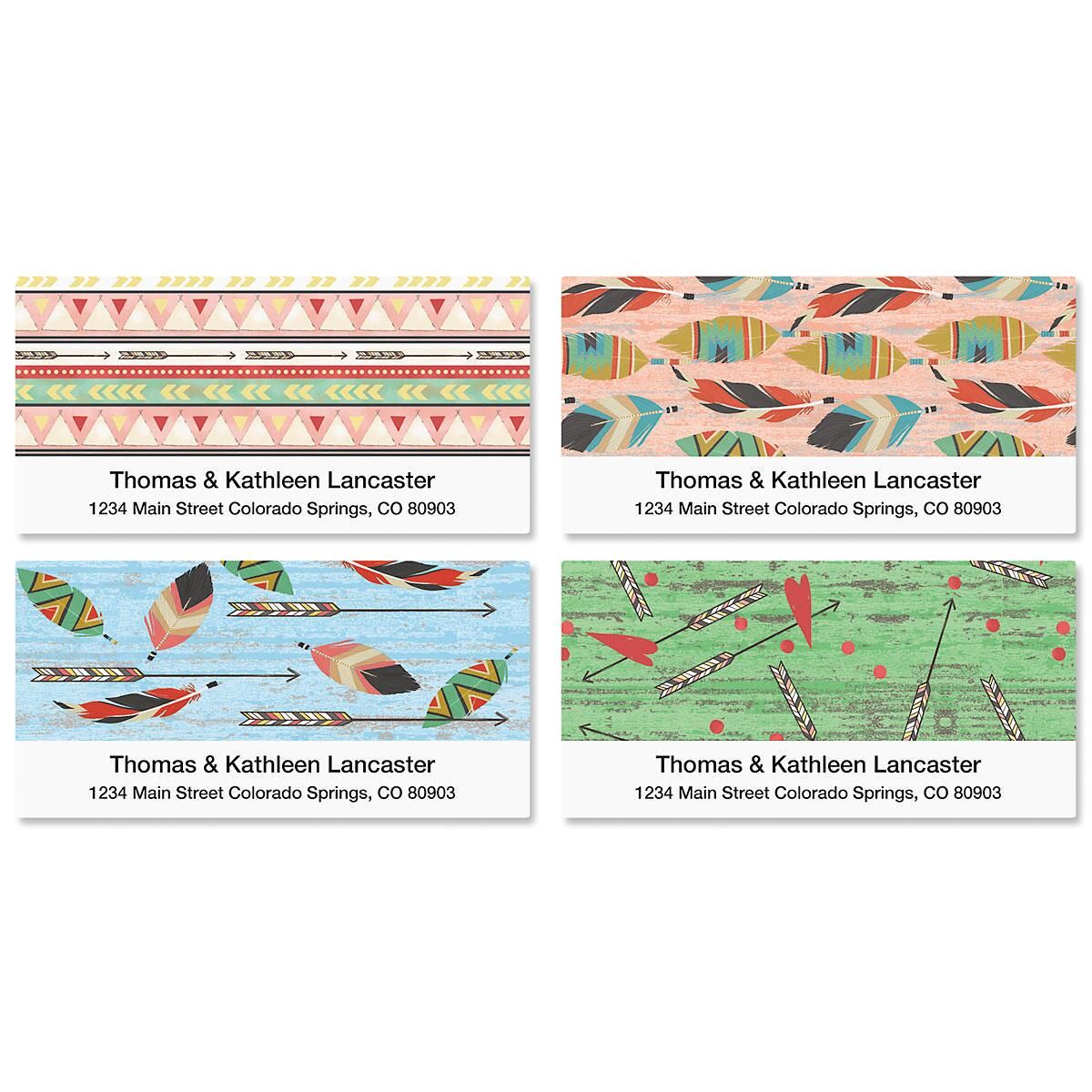 Urban Tribal Deluxe Address Labels (4 Designs)
