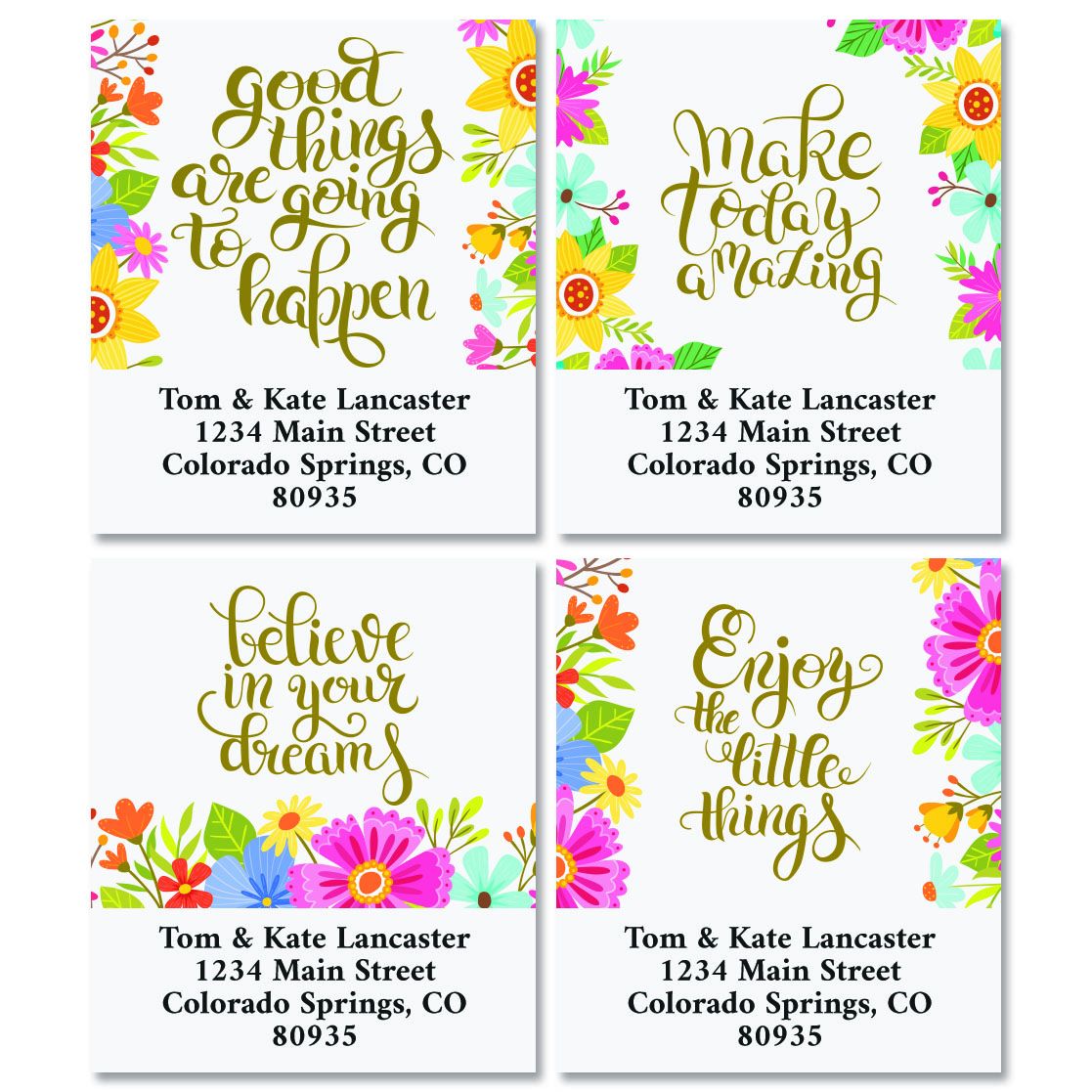 Be Inspired Select Return Address Labels (4 Designs)