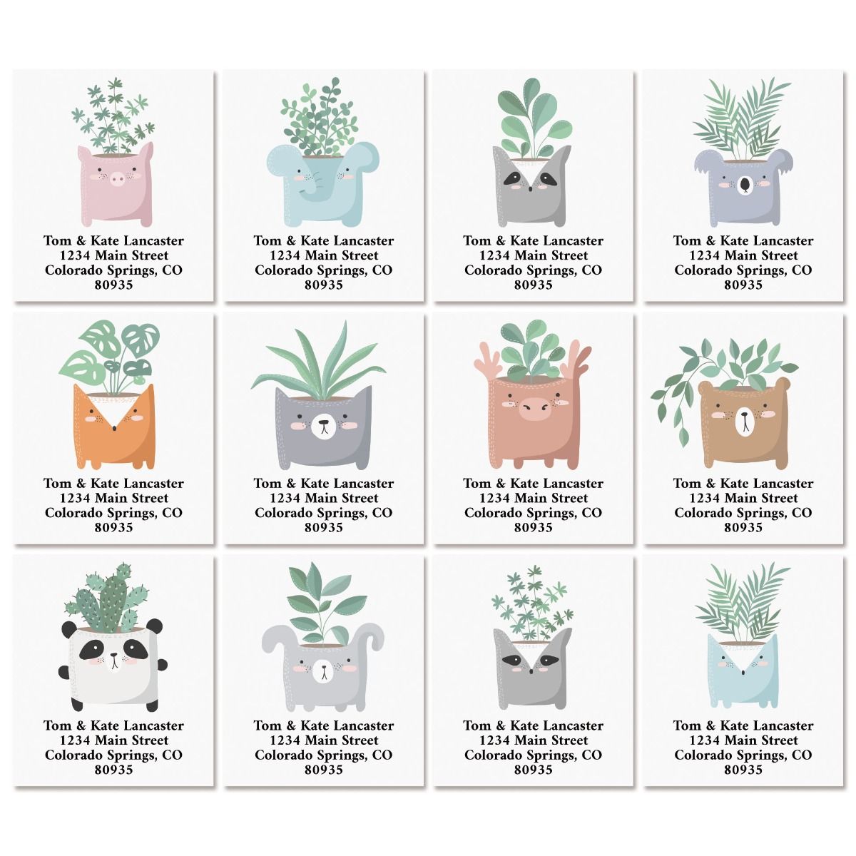 Wild Planters Select Return Address Labels (12 Designs)