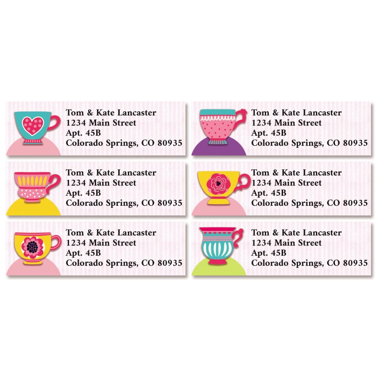 Tea Party Classic Return Address Labels (6 Designs)