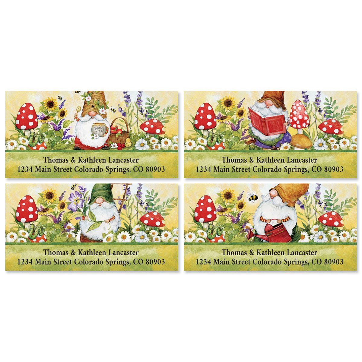 gnome-sweet-gnome-deluxe-return-address-labels-4-designs-colorful-images