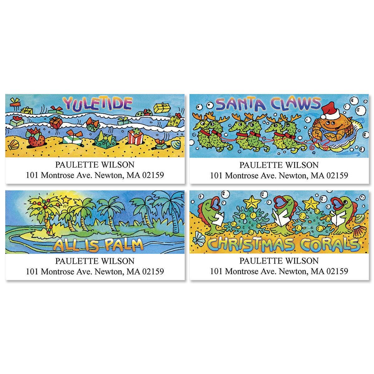 Seas-in-Greetings Deluxe Return Address Labels (4 Designs)