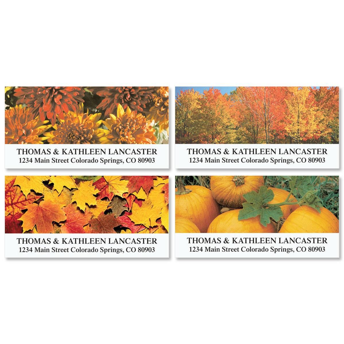 Autumn Beauty Deluxe Return Address Labels (4 Designs)