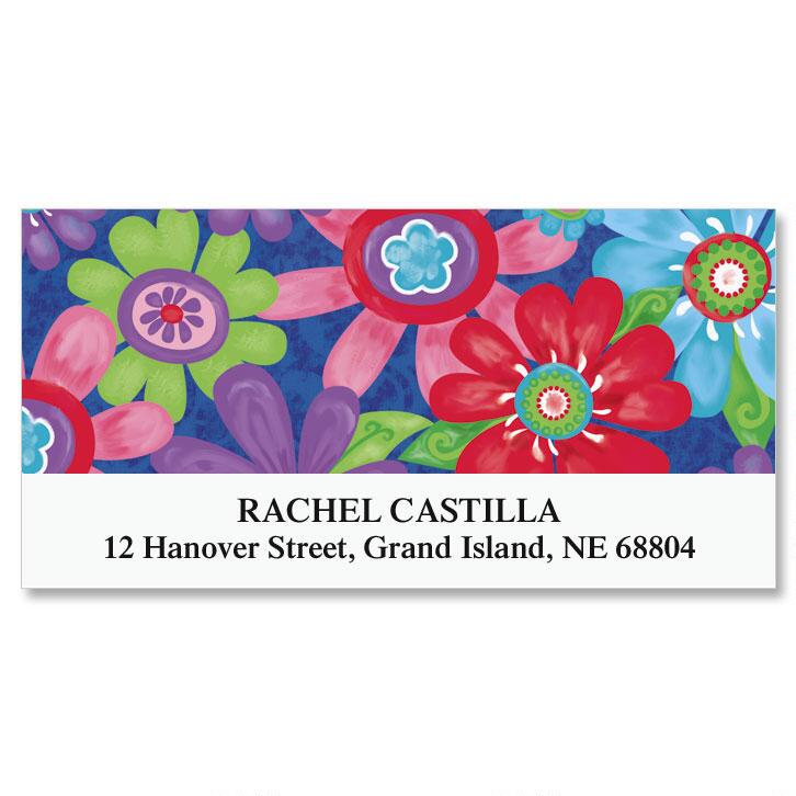 Blossom Deluxe Return Address Labels | Colorful Images