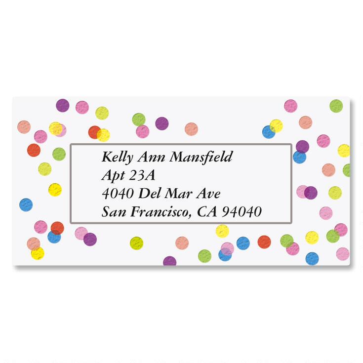 Celebrate Border Address Labels | Colorful Images