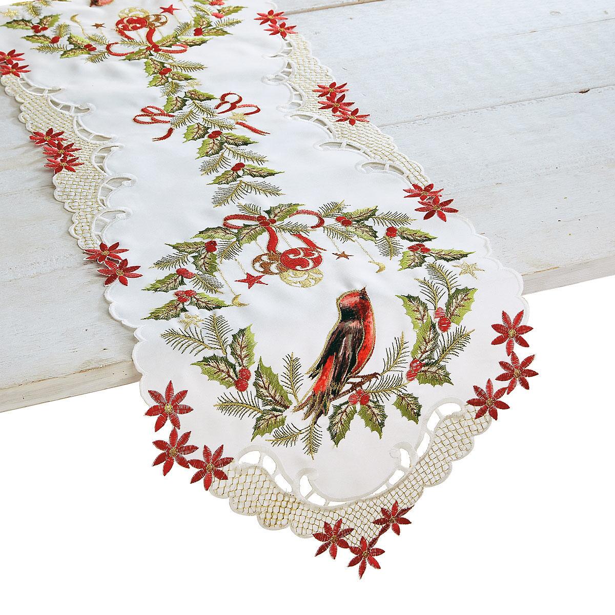 Christmas Wreath Table Runner | Colorful Images
