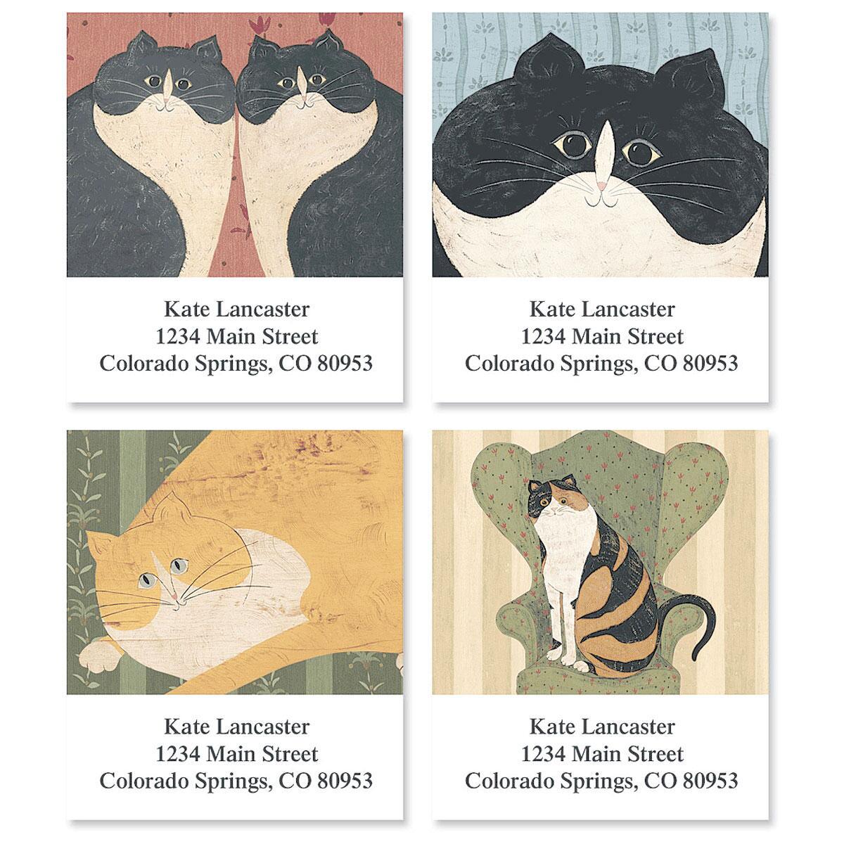 Cozy Cats Address Labels by Warren Kimble | Colorful Images