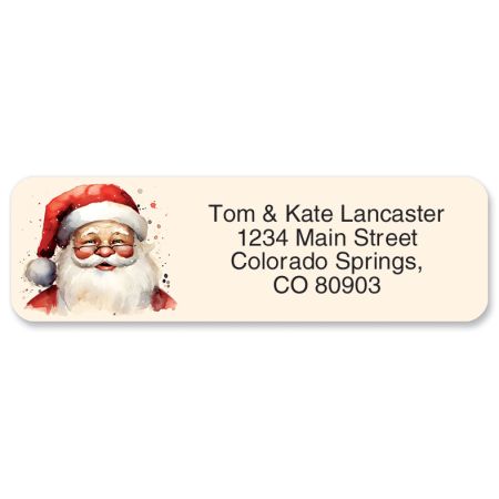 400 Personalized Merry Christmas Return Address Labels – 1/2 X 1 3/4 Inches, Maestro