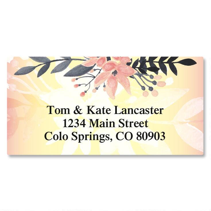 Delicate Branch Border Return Address Labels | Colorful Images