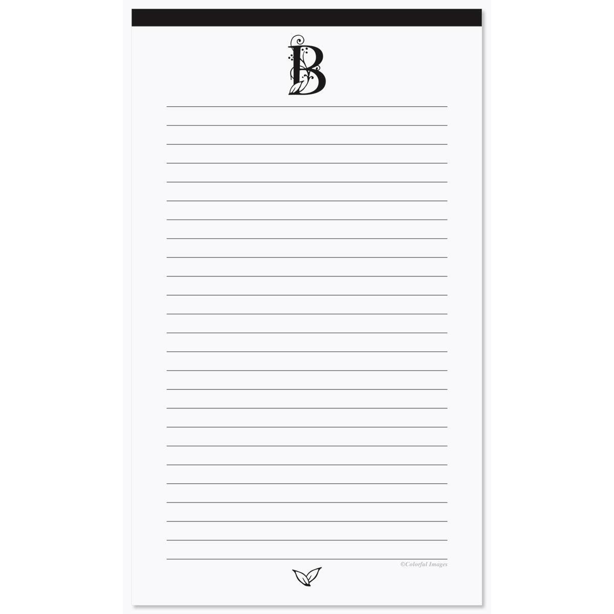 Formal Initial Lined Memo Pads