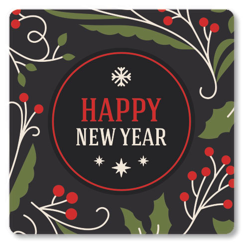 Happy New Year Envelope Seals