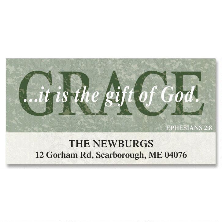 Grace Deluxe Return Address Labels | Colorful Images