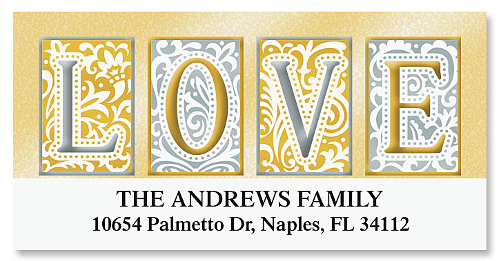 Love Deluxe Return Address Labels