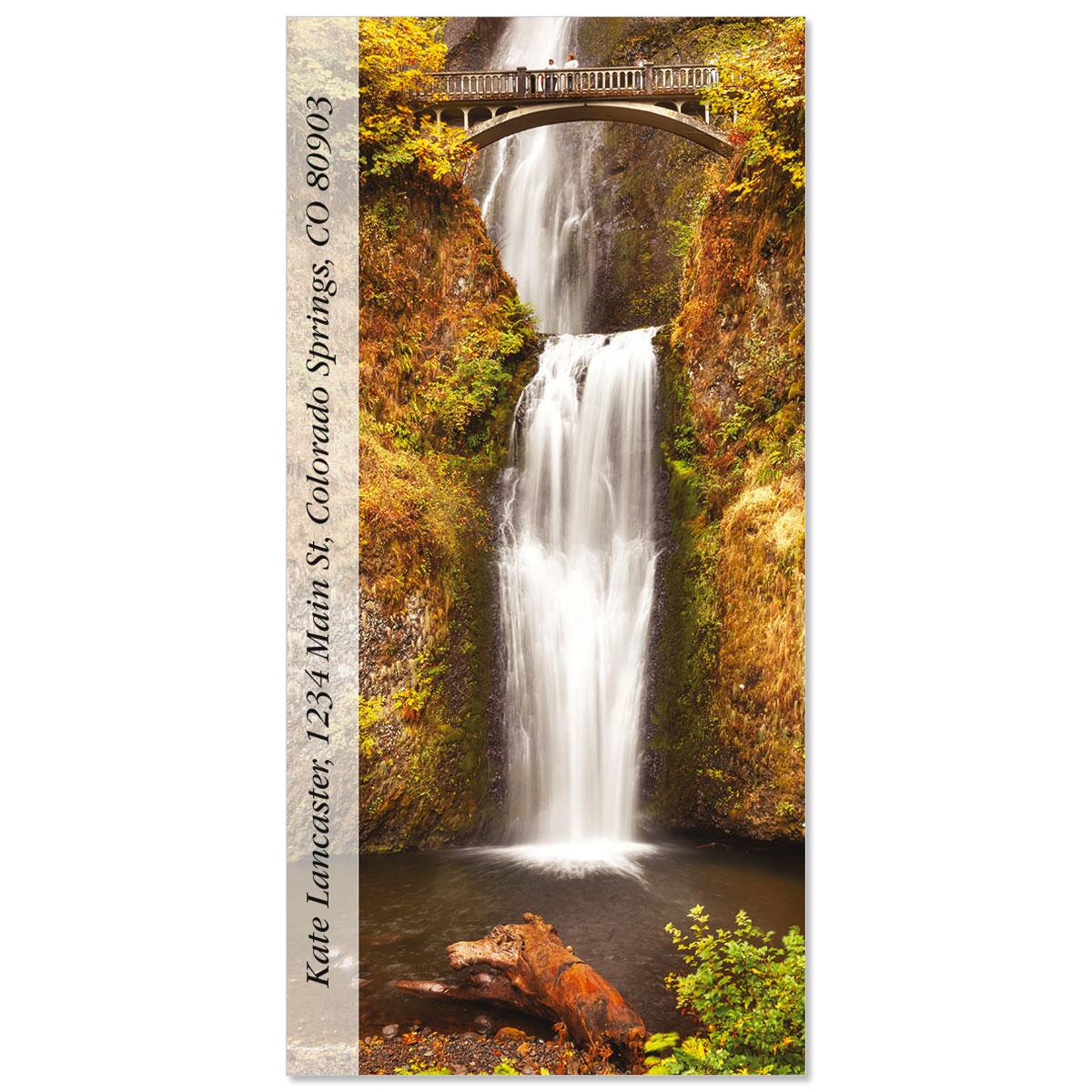 Multnomah Falls Oversized Return Address Labels Colorful Images