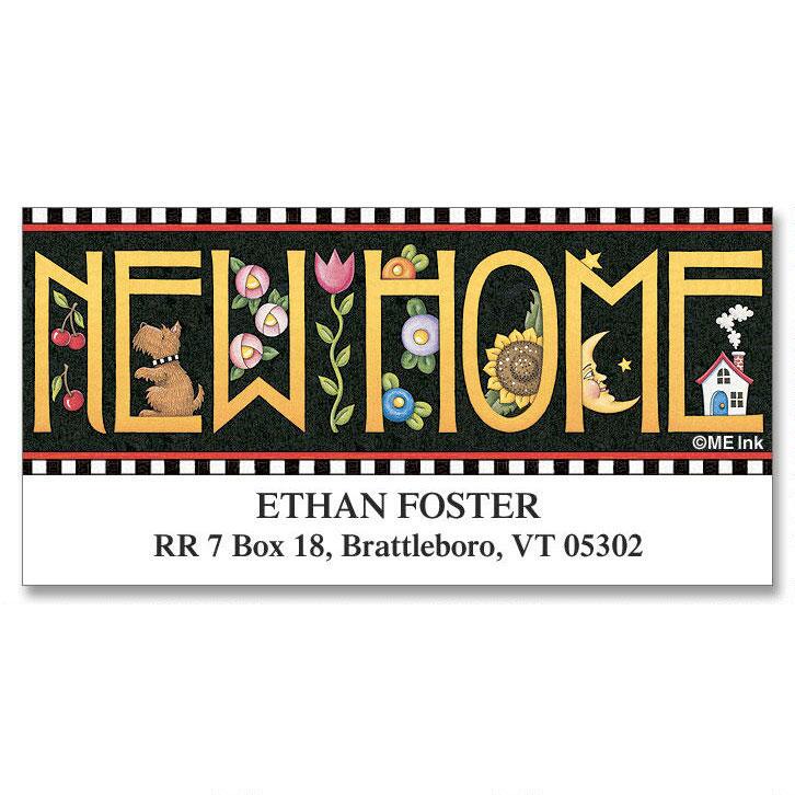 New Home Deluxe Return Address Labels | Colorful Images
