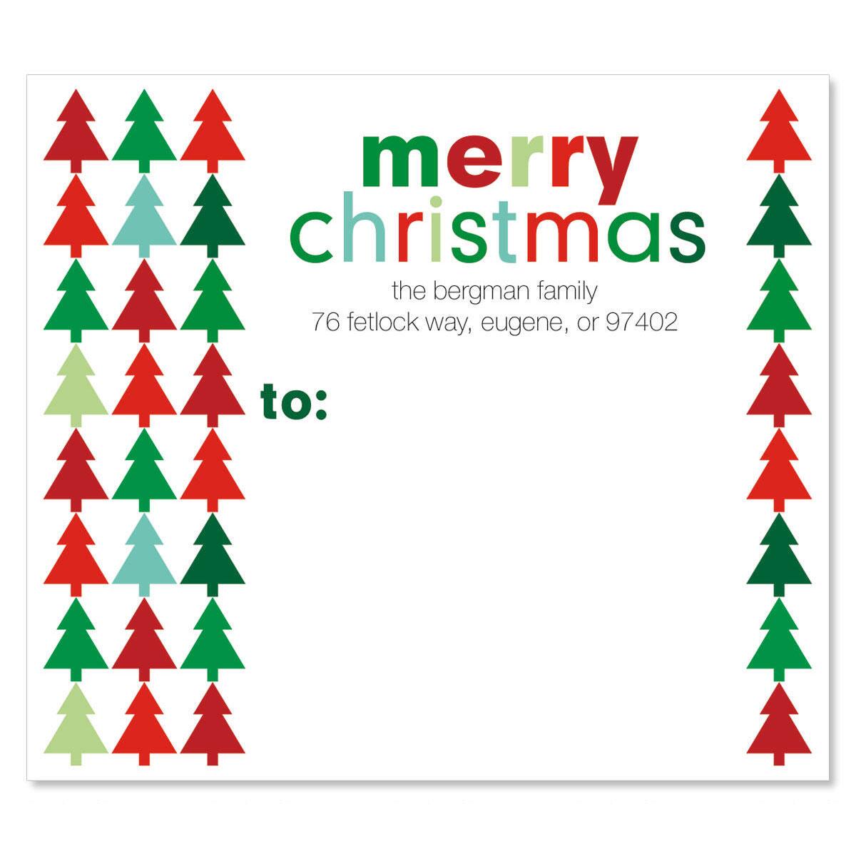 Tree Package Label Oh Christmas Tree Package Labels | Colorful Images