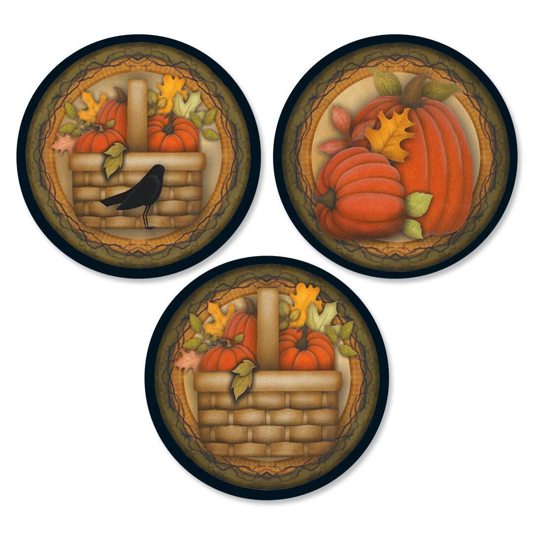 Pumpkin Envelope Seals (3 Designs)
