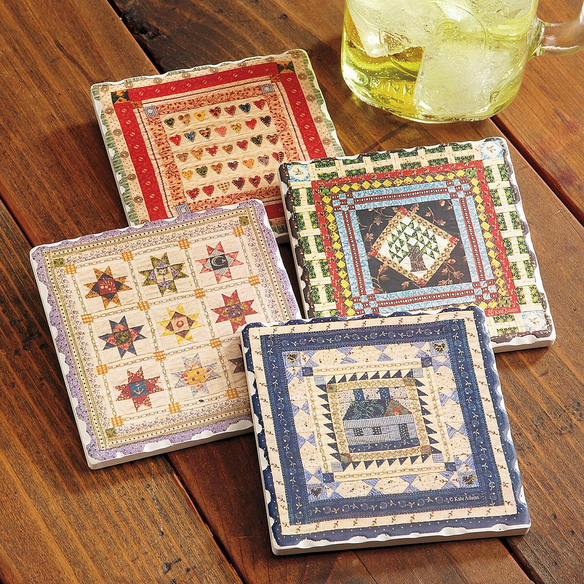 Quilt Coasters Colorful Images
