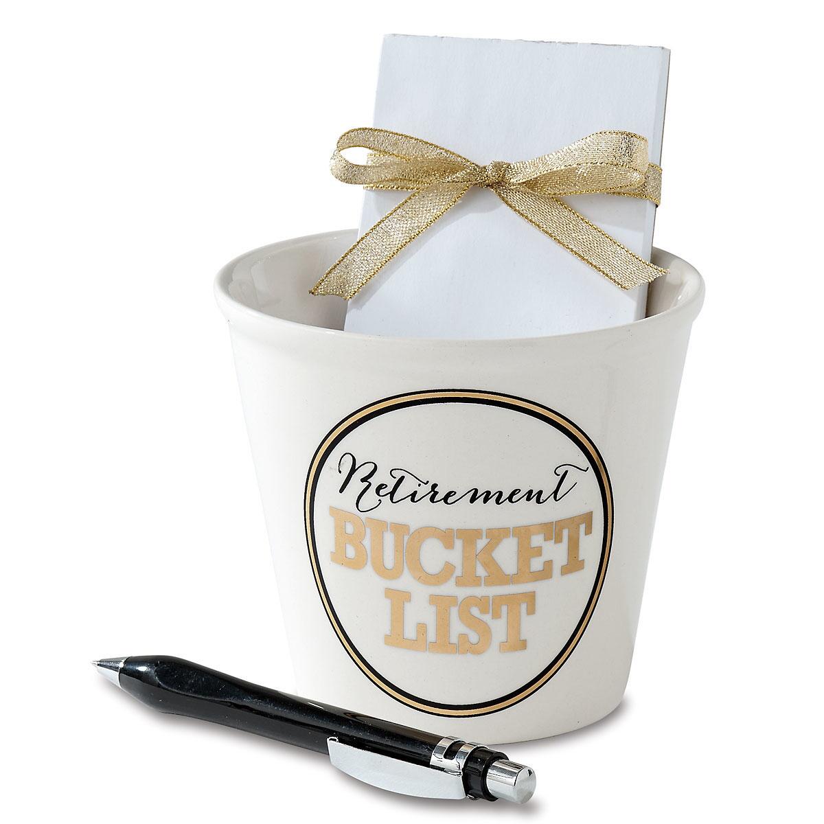 Retirement Bucket List Gift Set Colorful Images