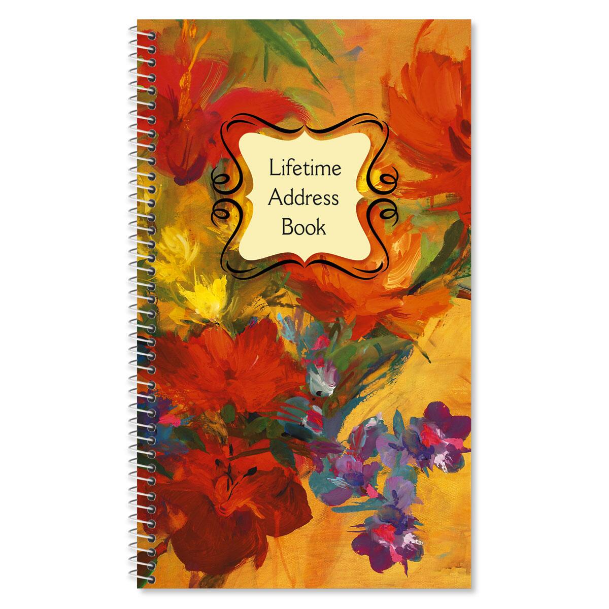 Spring Garden Lifetime Address Book | Colorful Images
