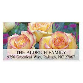 Trio of Roses Deluxe Return Address Labels | Colorful Images