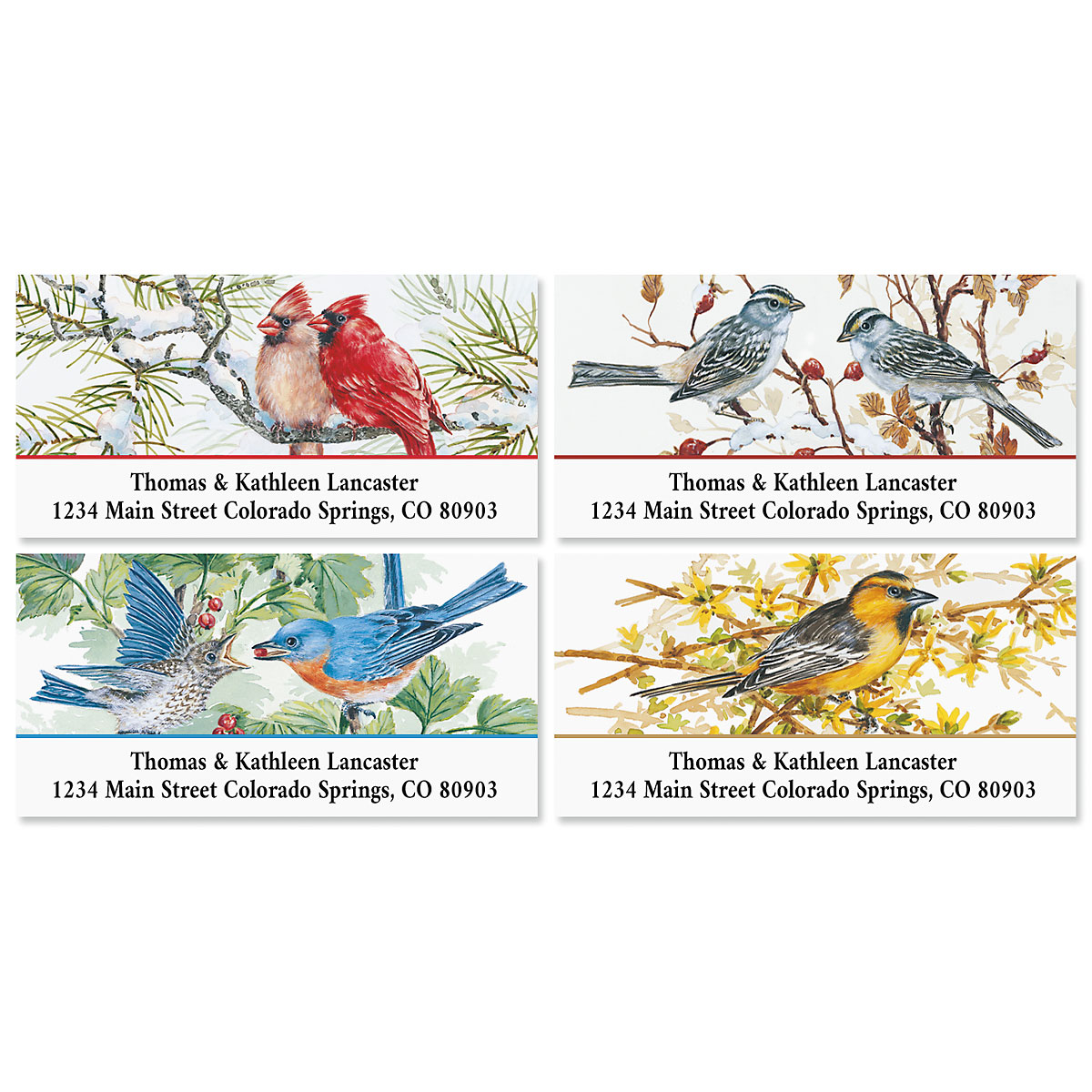 Friends Address Labels Garden Friends Deluxe Return Address Labels | Colorful Images
