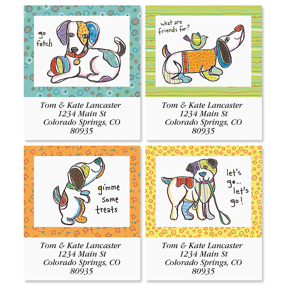 Let's Go Select Return Address Labels | Colorful Images