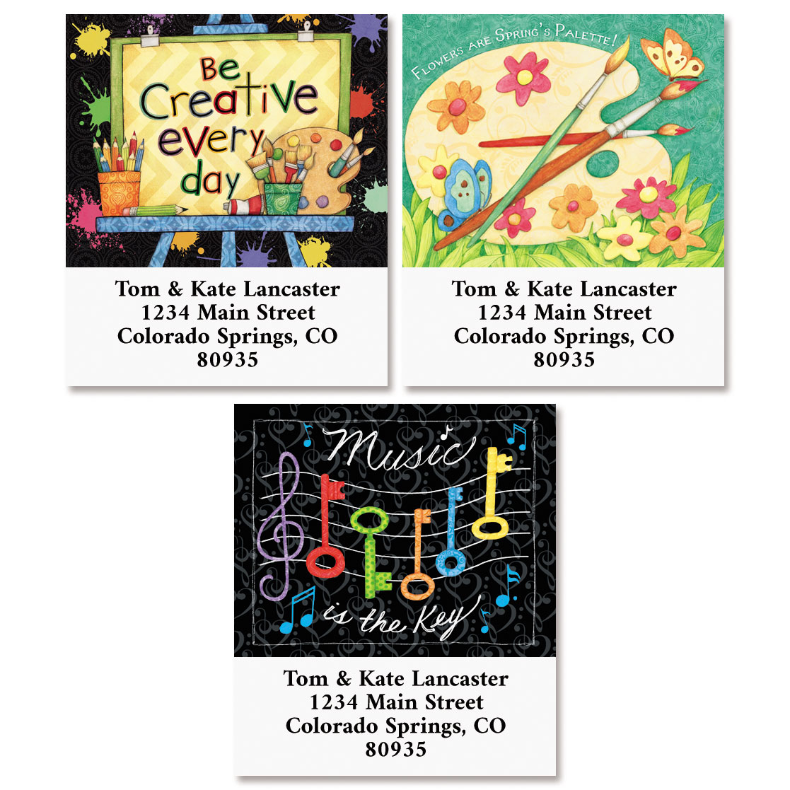 Creative Return Labels Be Creative Select Return Address Labels | Colorful Images