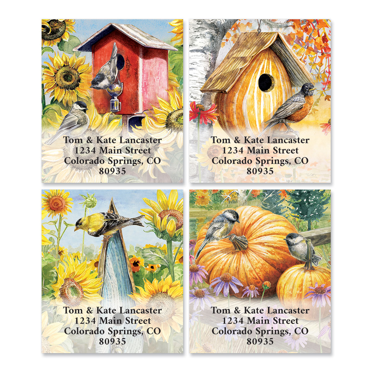 Fall Homes Select Return Address Labels | Colorful Images
