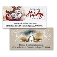Shop Christmas Address Labels at Colorful Images