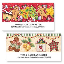 christmas address labels holiday address labels colorful images